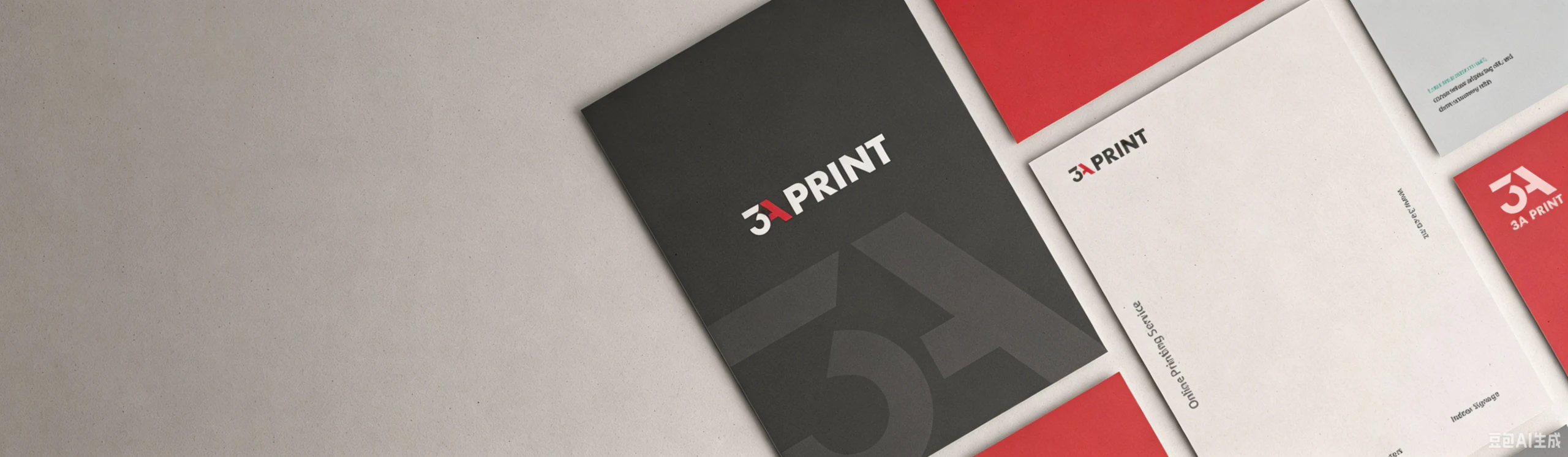 3A Print branded stationery and marketing materials